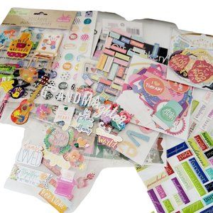 Bag Full of Scrapbook Bullet Journal Planner Stickers (over 20 sheets)